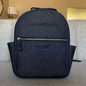 Vera Bradley Denim Navy Small Backpack
